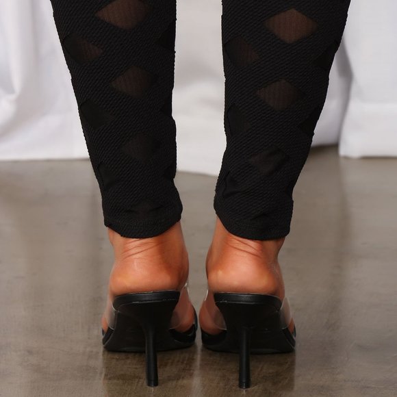 NEW🔥 Transparent Open Toe Stiletto Mules Sandals - Picture 5 of 8